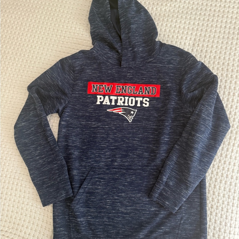 NFL Team Apparel New England Patriots Youth Hoodie - Navy